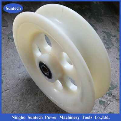 Bánh xe nylon Sheave Dây dẫn Dây kéo Khối ròng rọc với Vòng bi