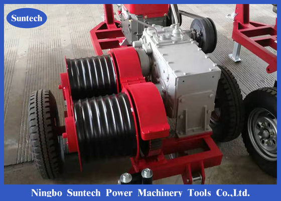 JJCS-50 Tháp lắp động cơ Diesel Máy kéo tời kéo cáp