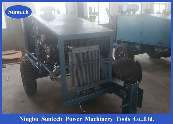 Máy kéo dây 300KN trên không, Máy kéo và lắp thủy lực