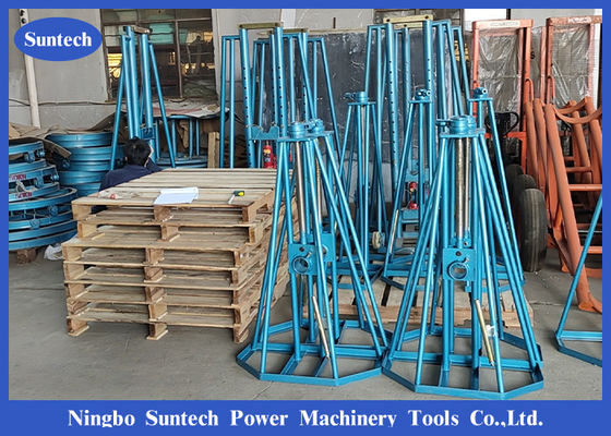 Dụng cụ kéo cáp cơ khí Giá đỡ giắc cắm trống cáp 5T có thể điều chỉnh