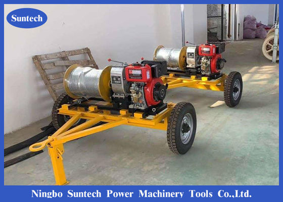 Dây chạy bằng động cơ Diesel Dây kéo cáp tời 5 tấn