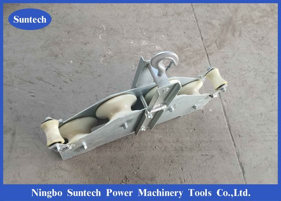 Bốn bánh xe sợi quang Kết hợp khối chuỗi ròng rọc Công cụ xâu chuỗi Opgw