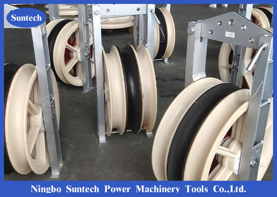 Đường dây truyền dẫn đi kèm Khối ròng rọc ba dây dẫn 660mm với vỏ thép đúc