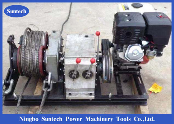 Động cơ diesel Hai tang trống Tời kéo cáp trong công trường lắp dựng tháp