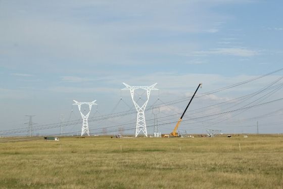 35 66 110 Đường dây truyền tải 220kv Tháp thép Angel cho công trường