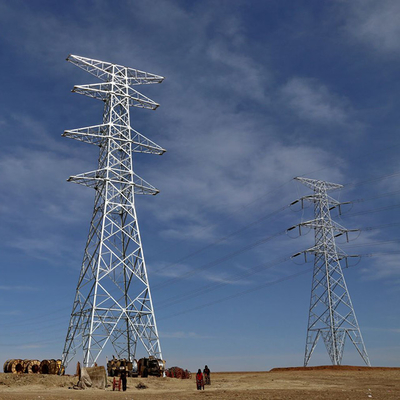 Tháp đường dây điện 330kV thép Q255 Q355 mạ kẽm