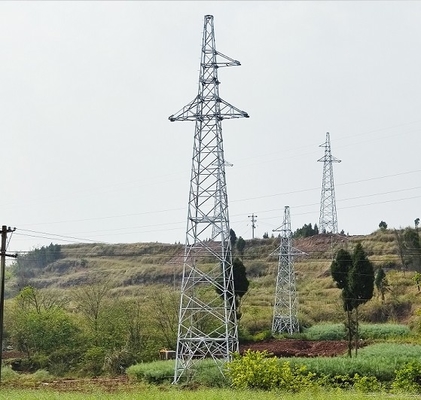 Tháp lưới thép thiên thần 330kv mạ kẽm nhúng nóng hình ống