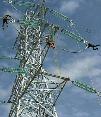 4 Chân tháp truyền tải lưới thép mạ kẽm 330kv