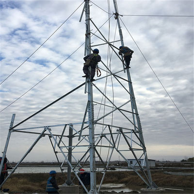 Cột lưới thép Anger cho truyền tải điện 110kV 132kV