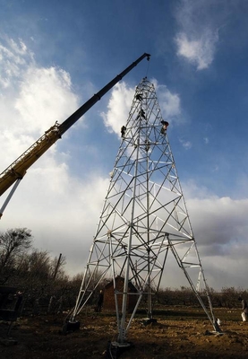 Tháp điện thép góc mạ kẽm 132KV OHTL