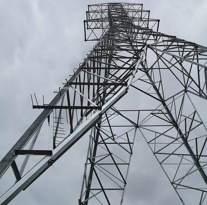 Đường dây trên cao bằng thép Q235 Q345 Q420 Tháp 132 KV