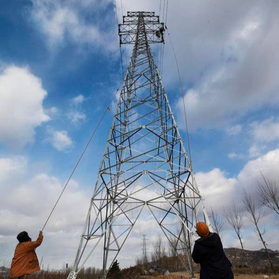 Tháp đường dây truyền dẫn 132 KV thép mạ kẽm nhúng nóng