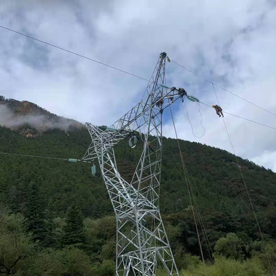 Tháp thép góc mạ kẽm nhúng nóng cho đường dây truyền tải 110KV