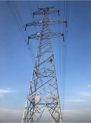 Tháp truyền tải thép 500KV Q355 Q255 mạ kẽm nhúng nóng