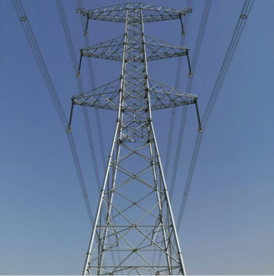 Tháp truyền tải thép 500KV Q355 Q255 mạ kẽm nhúng nóng