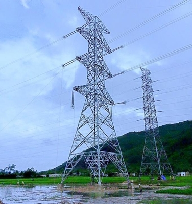 110KV Viễn thông Q235 Q345 Q420 Tháp lưới thép