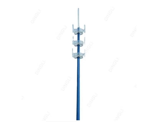 Tháp ăng ten viễn thông Q345B mạ kẽm nhúng nóng 100m
