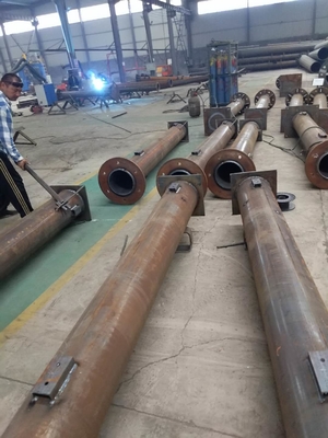 Tháp ăng ten thép đơn cực Q235B Q345B Q420 để phát sóng