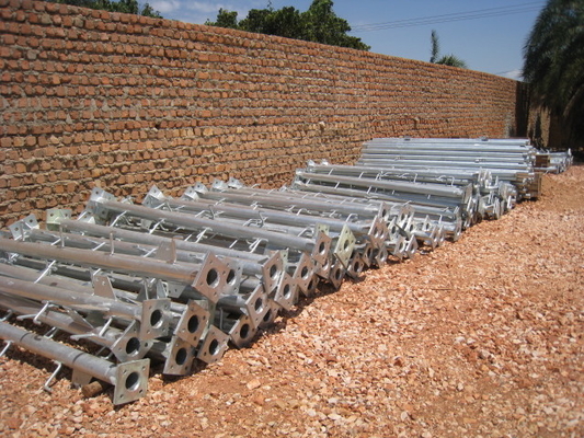 Monopole Tự hỗ trợ Tháp thép Viễn thông Hdg Hình ống