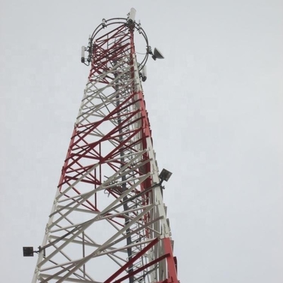 Cột ăng ten Gsm góc 100M và chân đế Đèn cản hàng không