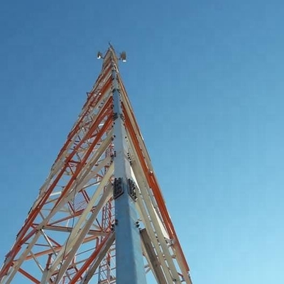 WiFi di động Tam giác bằng thép đơn cực Tháp mạ kẽm tự hỗ trợ
