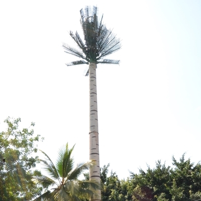 Cây cọ viễn thông Tháp đơn cực Thép mạ kẽm nhúng nóng