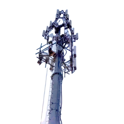 Mast Guyed mạ kẽm viễn thông với các phụ kiện liên quan