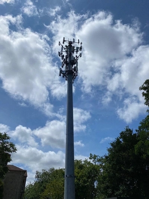 Vật liệu thép tháp thép mạ kẽm Guyed Mast Q355 Q245