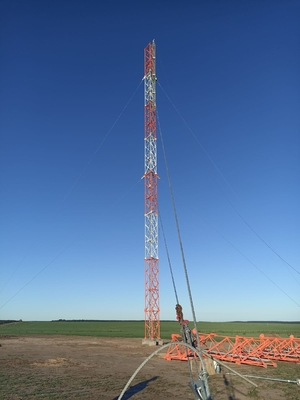 Mạ kẽm nhúng nóng và sơn điện thoại di động Guyed Towers Thép Q355