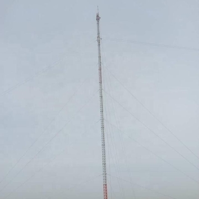 Viễn thông GSM Antenna Tháp đơn cực bằng thép mạ kẽm