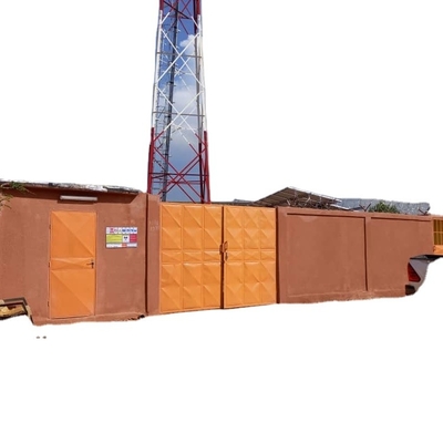 Viễn thông 4 Chân cột thép lưới Q345 Lò vi sóng
