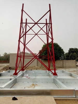 Tháp lưới thép di động 4 Góc hình tứ giác có chân